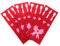 Mikikit 4 Piezas Cuberteria Porta Cubiertos Para Fiesta Titular De Utensilios De Boda Porta Cubiertos Para Mesa Bolsa Porta Cubiertos Porta Utensilios Para Fiesta Tela No Tejida Rojo