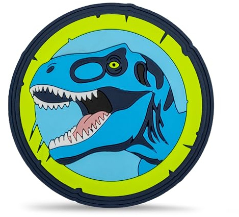 Belmil Patches mit Klettverschluss -teilig- kompatibel mit Schulranzen Comfy/Smarty (Blue T-Rex)