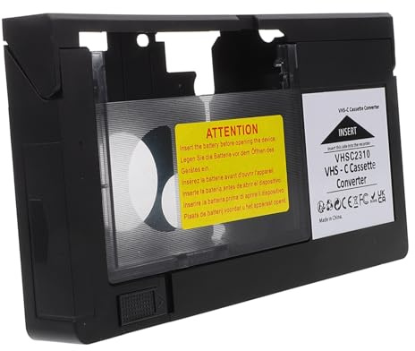 Gadpiparty VHS c Adapter für Camcorder Leichter Video Kassetten konverter für Einfache Umwandlung von VHS zu Vhsc Halbzoll Kassetten Passform Kompakt und Tragbar für Videowiedergabe und