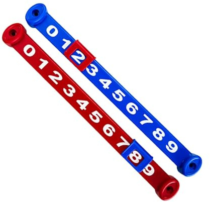 Oshhni 2Pcs Tischfußball Scorer Tabelle Spiel Punktezähler Anzeigetafel Tracking mit Zahlen Zubehör Billard Anzeigetafeln Indikatoren