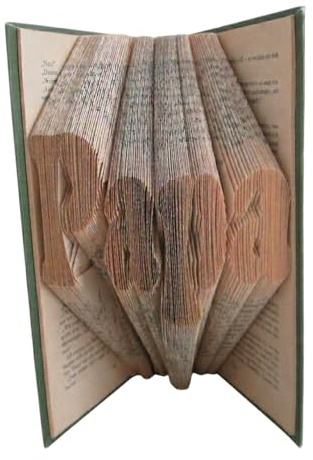 Buchfaltkunst Seidl gefaltetes Buch Papa als Geschenk, z.B. für Vatertag/Geburtstag/Weihnachten, oder als Dekoration