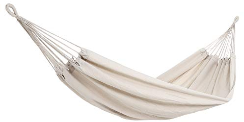 DETEX® Hängematte 2 Personen atmungsaktiv strapazierfähig Outdoor Garten Camping Reisehängematte Doppelhängematte XXL 300kg Belastbarkeit Creme