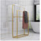 Wing Porta Asciugamani da Terra in Metallo, Porta Salviette Grande per Bagno, Cucina, Piantana da Bagno a 2 Bracci, Resistente, Robusto e Resistente alla ruggine,d'oro,75×20×110cm(L×W×H)