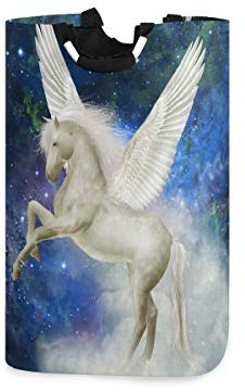 Mnsruu Pegasus Wäschekorb Faltbarer Wäschekorb mit Griff Faltbarer Wäschekorb