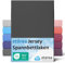 etérea Jersey Spannbettlaken 200x220cm Schwarz bis 25 cm Höhe - 100% Baumwolle Spannbetttuch Oekotex - Bed Sheets Leintuch Bettbezug mit Rundumgummi - Bettlaken 200x220 cm - Black