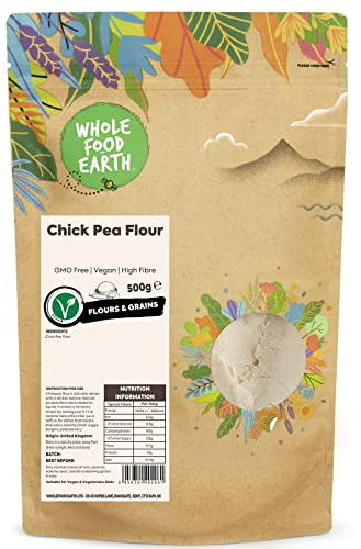 Wholefood Earth Chick Pea Flour 500 g | GMO Free | High Fibre