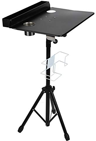 Tattoo-Arbeitstisch, abnehmbarer Tattoo-Tisch mit verstellbarem Stativfuß für Tattoo-Salon, verstellbare Höhe: 61-106,9 cm