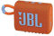 JBL Go 3 Enceinte Bluetooth sans fil ultra portable avec son professionnel, couleurs vives avec design en tissu résistant, étanche, type C (sans microphone, orange)