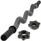 MAXXIVA® Curlstange 130 cm Krafttraining Zugstange schwarz Sternverschluss Workout Kraftübungen Bodybuilding Fitness-Zubehör