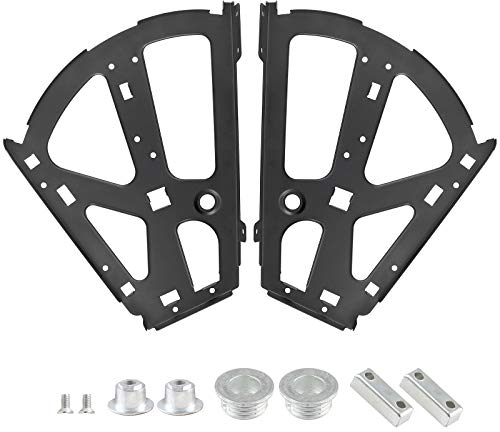 PHITUODA 2 Schichten Schuhe Schublade Schrank Scharniere Flip Frames, Schwarz Schuhschrank Ersatzbeschläge Edelstahl für Küche Wohnzimmer 1 Paar