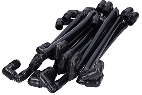 10PCS G1/2 Male Thread Swing Joints, Plastic Rotatable Height Adjustable Support Arm Sprinkler Fittings Professional Lawn Irrigation Tool 13.4x2.0in