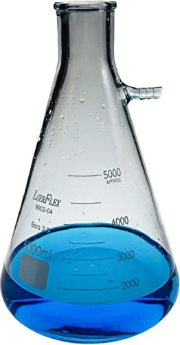 LUERFLEX Filter Flask Borosilicone Glass (5000ML Pack of 1)