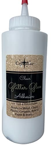CrystaLac Glitter Glue Adhesive 12 oz
