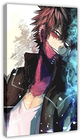 My Hero Academia Dabi Poster Leinwand Poster Leinwand Wandkunst Dekor Druck Bild Gemälde für Wohnzimmer Schlafzimmer Dekoration Rahmen Stil 60 x 90 cm