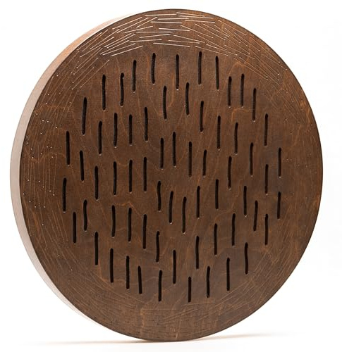 Rain Disk Waterfall 40.6 cm | Klangheilungsinstrument | Entspannender Wasser-Sound | Ocean Drum | 60 Sekunden langer meditativer Klang