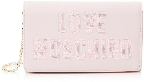 Borsa donna Love Moschino a spalla/ tracolla PU cipria con paillettes cipria BS24MO128 JC4293 Piccola