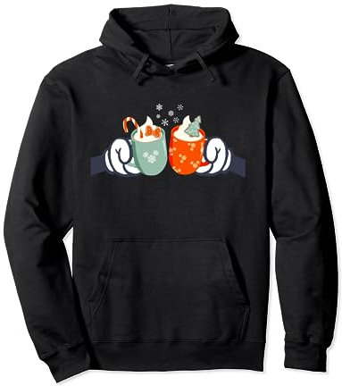 Disney Mickey and Minnie Mouse Holiday Christmas Cocoa Mugs Sweat à Capuche