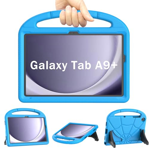 Patamiyar Custodia per Bambini Samsung Galaxy Tab A9 Plus 11 pollici 2023,Custodia Antiurto Tablet Samsung A9+ Plus con Maniglia Supporto per Tablet Samsung Galaxy A9 Plus(SM-X210/X216/X218) -Blu