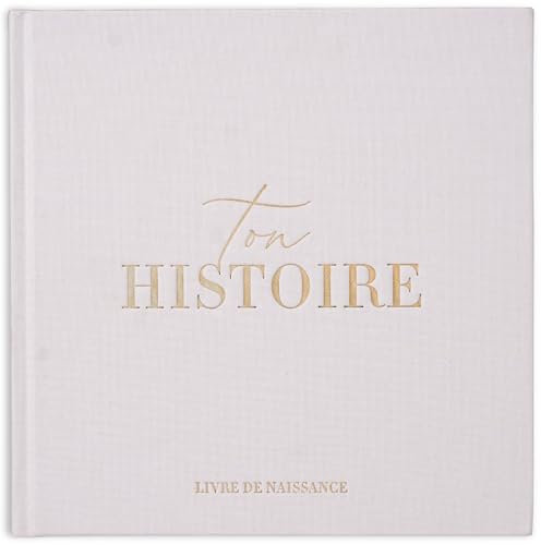 Livre de Naissance - Album Photos et Naissance - Cadeau Naissance 132 Pages et Album Photo Scrapbooking – Livre Naissance Bébé Garçons et Filles – Photos de 10 x 15 et 15 x 10 cm (Gris)