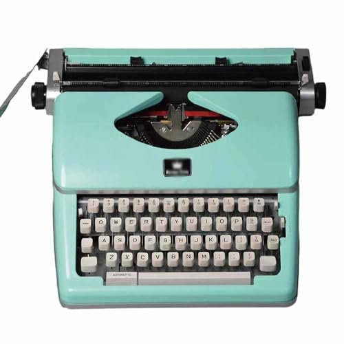 Quepiem Neue mechanische englische Schreibmaschine, Retro-Handschreibmaschine, Maschinenschreibmaschine, traditionelle tragbare Handschreibmaschine, für kreatives Schreiben(Green)