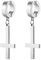 JewelryWe Umgekehrt Kreuz Ohrringe Creolen: Silber Edelstahl Umgedreht Upside Down Kreuz Petruskreuz Non-piercing Ohrclips Ohne Loch Fake Ohrstecker Klappcreolen Huggie Hoop für Herren Damen