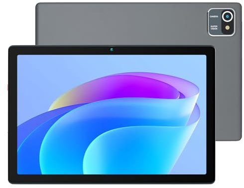 Wqplo Tablet da 10 pollici Android 12 Tablet 2GB RAM 32GB ROM Quad-Core 5000mAh, touch screen HD 1280x800, Tablet PC 2MP+5MP (Grigio)