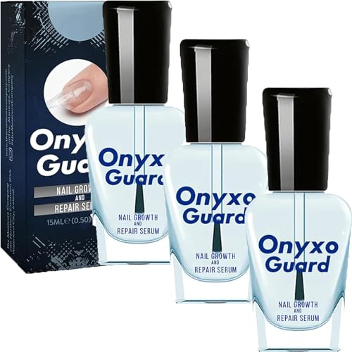 Onyxoguard Nail Growth and Repair Serum, Onyxoguard Nail Repair Serum, Nail Strengthening and Growth Conditioner, Nail Strengthener for Thin Nails and Growth (3Pcs)