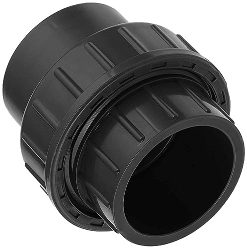 MegaHaustechnik Klebefitting aus Kunststoff PVC, Verschraubung, 50mm | Für Rohr-Außendurchmesser 50mm, zum Verkleben, Trinkwasser geeignet, Druck 16 Bar