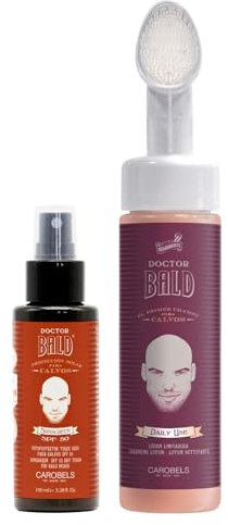 Doctor Bald Protección Solar Completa - Spray Protector Solar + After Sun, SPF 50, Ligero, Tacto Seco y Acabado Mate, Absorción Rápida, Evita Manchas - 300ml