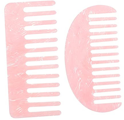 HAPINARY 4pezzi Pettine Acetato Per Da Combs Per Donna Con Design Elegante Marmo Strumenti Per Acconciature Districa e Ordina Senza Danni Facile Da Trasportare e Utilizzare