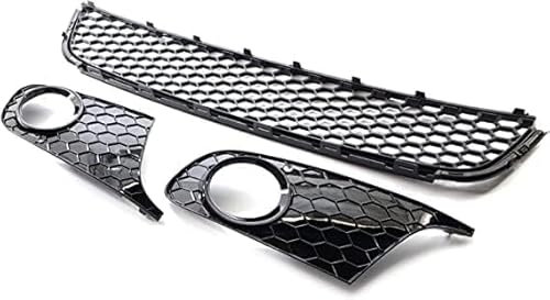 Xjjhyl Rejilla Delantera de la Parrilla para V-W Golf 6 Jetta MK6 2009-2013, decoración de Rejilla Parachoques Delantera, Reemplazo de la Cubierta del Bisel de la Parrilla Accesorios