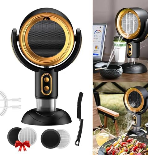 JIAHEY Purifier Fan, Smokeaway Purifier, Portable Range Hood Kitchen Exhaust Fan, Portable Range Hoo