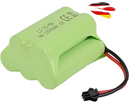 6V 1800-mAh NI-MH AA Akku, wiederaufladbar mit 2-Pin SM-2P Stecker, T-Style Akkupack Batterie für RC Fahrzeug, Auto, Militär-Truck, Boot, Bagger, Crawler, Spielzeug, Elektrowerkzeuge, Haushaltsgeräte