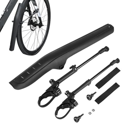 Acunny Hinterer Schutzblech für Radsport, Schutzblech für Radsport, mit Licht, Fahrrad-Schutzblech mit vollständiger Abdeckung, dickes Schutzblech für Radfahren