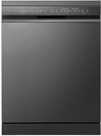 LG TrueSteam QuadWash Freestanding Dishwasher - Matte Black