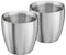 Cooks Professional Set of 2 Stainless Steel Espresso Coffee Cups | Double Wall Insulated Mini Drinking Mug | Dishwasher Safe & Stain, Odour & Rust Resistant | 90ml Capacity | Silver