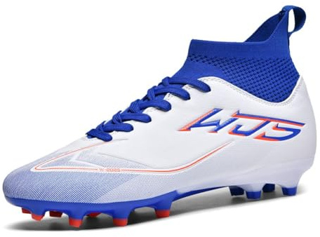 WEJIESS Scarpe da Calcio Uomo AG Scarpe da Calcio Professionali per Giovani Scarpe da Calcio per Allenamento all'aperto Scarpe da Calcio Alte Picchi da Partita in Erba Artificiale