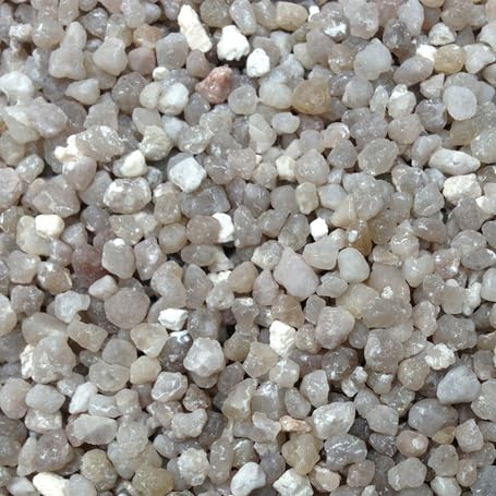 Hanicks Aquarium Gravel & Sand Substrate for Fish Tanks - Natural Stones, 3-5mm, Perfect for Plant Growth (15 kg, Gunmetal Mix)