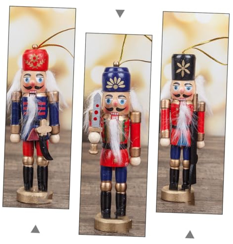 HOODANCOS 6 Pezzi Ornamenti Soldato Schiaccianoci da Appendere Decorazioni Sospese per Casa Bar Hotel Ufficio Soggiorno Camera