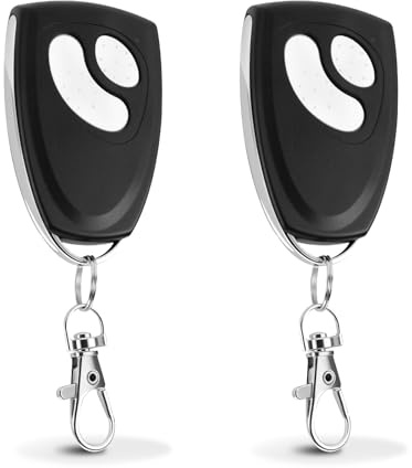 2 Stück Garagentor Handsender Schlüsselanhänger kompatibel mit HOMEPILOT, 2-Tasten Fernbedienung 433,92 MHz für Classic & Premium smart, RolloPort S1, S2, SX5 DuoFern