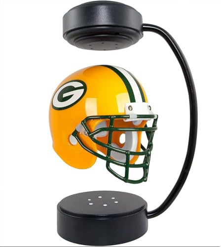 Mini Schwebender American Football Helm, Magnetisches Schwebendes Sport Sammlerstück, Floating Helm Schreibtisch Deko, Geschenk für Fans, Freunde und Alumni