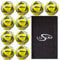 10 x Mitre Calcio Training Footballs with Bag | Calcio 24 | Yellow | Size 5