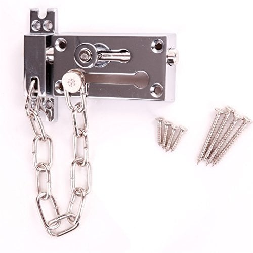 Heavy Duty Chrome Door Chain with Lock