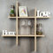 levandeo Hashtag Regal 75x75cm Wandregal Holz Sonoma Eiche-Optik Bücherregal Hängeregal Ablage Steckregal