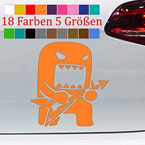 Domo Kun Gitarre Aufkleber VW Sticker JDM Anime Manga Japan 18 Farben 5 Größen