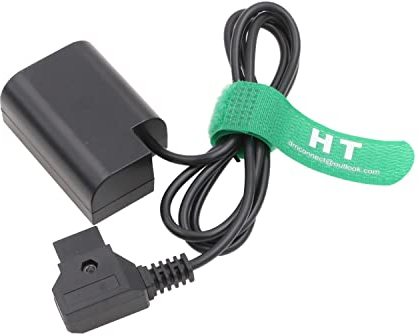 D-tap DMW-DCC12 DC Coupler DMW-BLF19E Dummy Battery Power Adapter for PANASONIC LUMIX DSLR GH3 GH4 GH5 camera (straight)