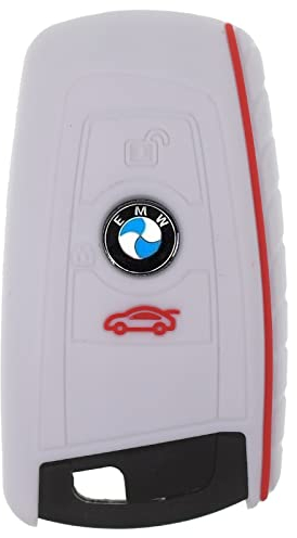 KEYLESS Schlüssel Hülle Weiß Kompatibel mit BMW F20 F21 F22 F23 F30 F31 F34 F32 F26 F25 F33