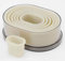 thermohauser Ausstecherset (Nylon), oval und glatt, weiß, Durchm. 4,5 - 12,3 cm, 7-teilig