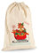 TULLUN Personalisierte Santa Weihnachtssack Extra groß XL (75 x 49 cm 38 Liter) - Rentier Rudolf V3