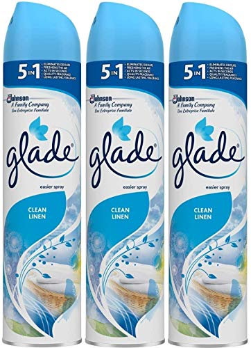 glade 3 x Aerosol Air Freshener 300ml - Clean Linen